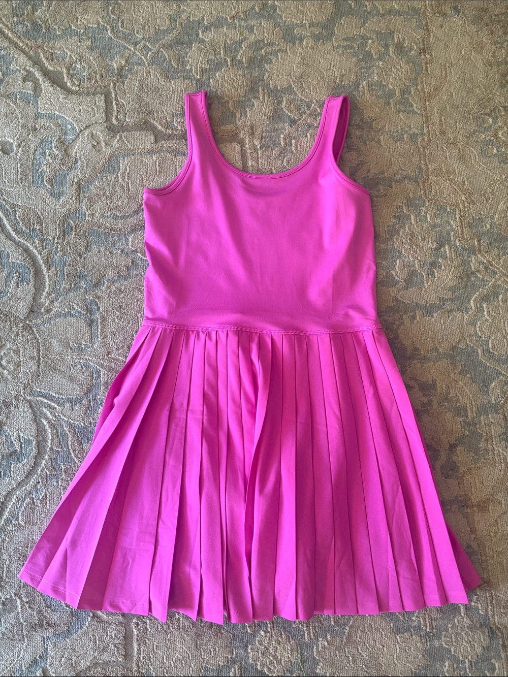 GAP Kids Sleeveless Pleated Sports Dress - Hot Pink